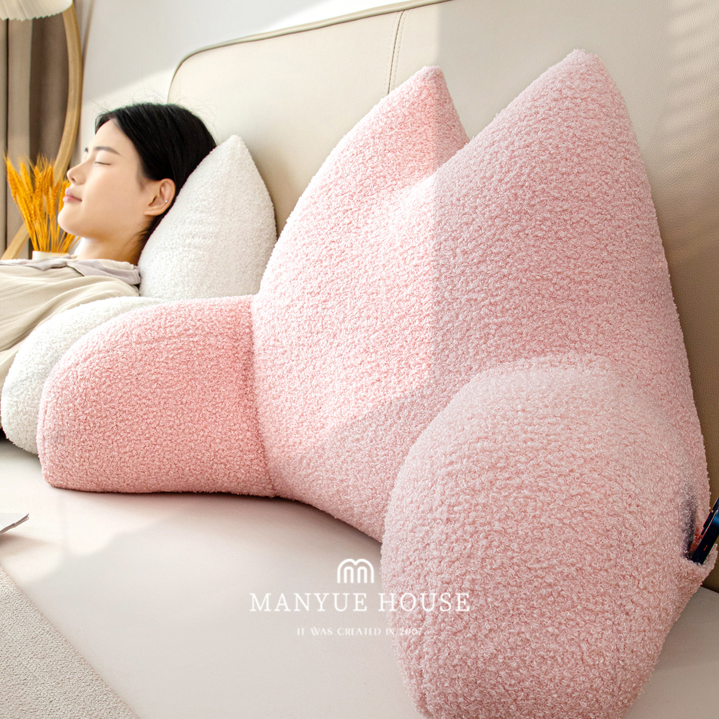 蔓越家少女心床头靠垫榻榻米软包护腰卧室异形靠背可拆洗沙发靠枕,淘宝优惠券,粉丝福利购,淘宝优惠卷