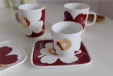 Разное общество Nordic Pownt Ceramics Cup Cup Cup Cup Milk Cup Cup Coffee Cufe Cufe Осень и зима ограниченное вино красное золотое рождество