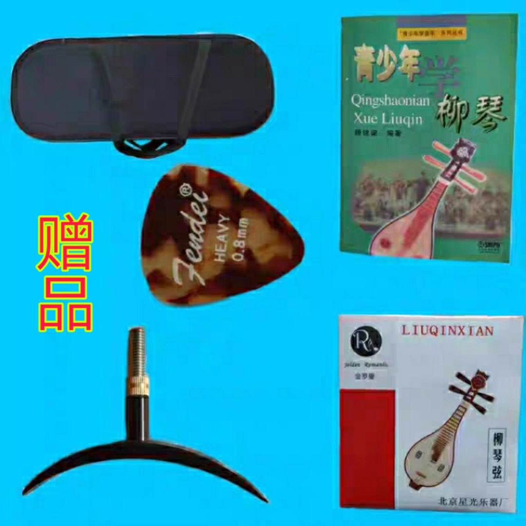 柳琴花梨清水抛光儿童入门学生练习成人考级老师演奏民族乐器包邮 民乐之音 淘优券