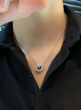 男士轻奢高级感锁骨链项链短款