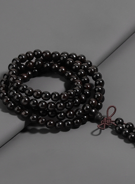 男生黑檀木多层手串手链