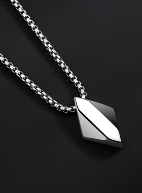 钨金项链男士高级感潮不怕刀刮