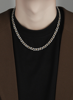 项链男生新款潮牌百搭高级感钛钢