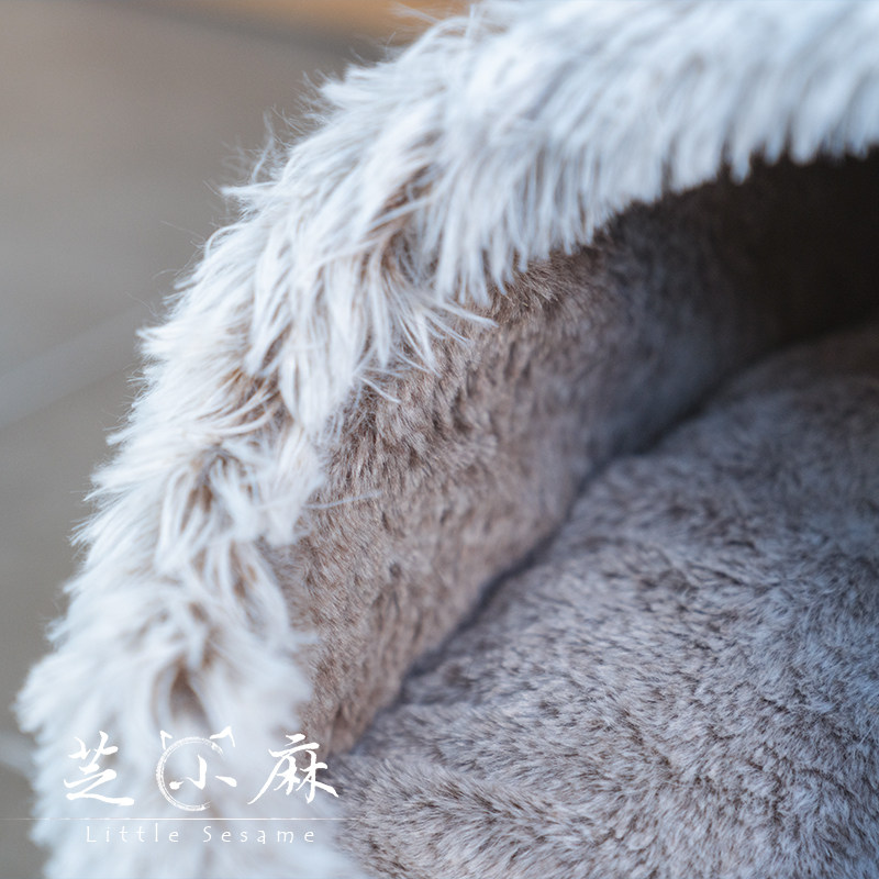 芝小麻 极地御寒猫窝封闭式猫睡袋大号冬季深度睡眠猫床外贸猫屋,淘宝优惠券,粉丝福利购,淘宝优惠卷