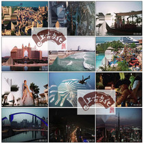 Dubai Tourism Caliphata Middle East Tuho World Amusement Park Resort Sailing Hotel Real Video Material