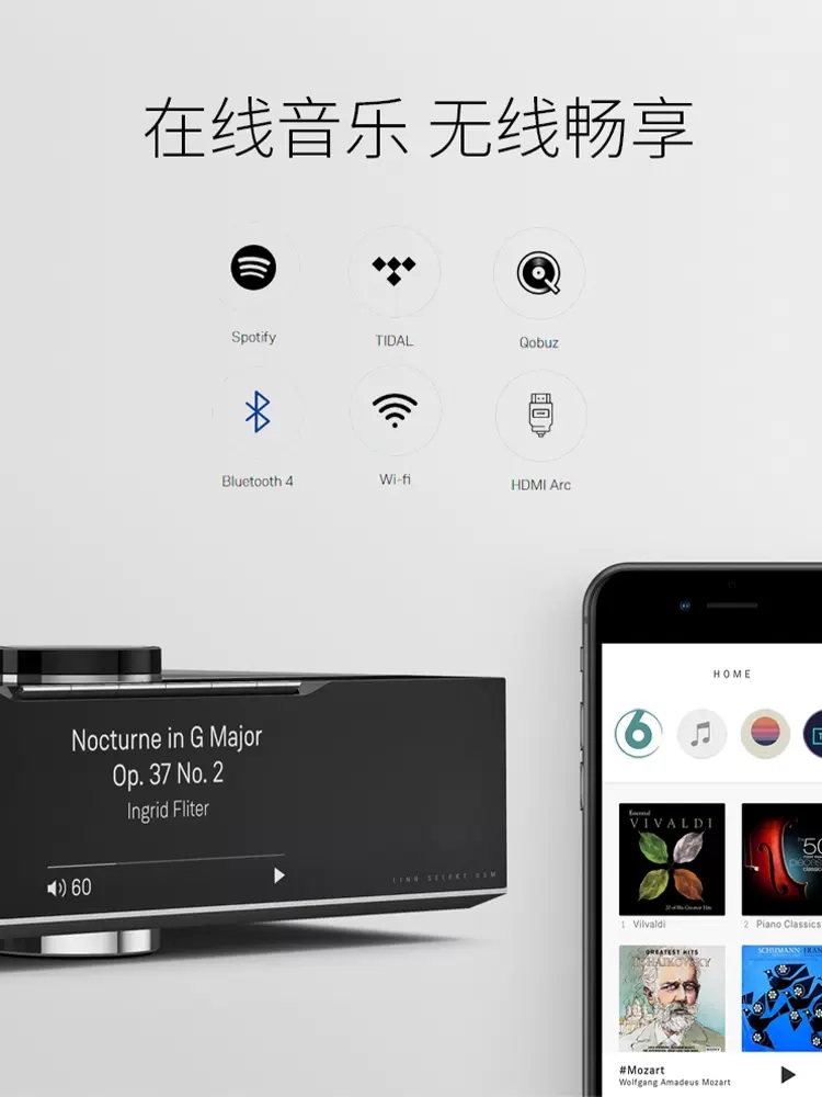 Linn莲Selekt DSM发烧串流播放机DAC解码数字播放器HiFi功放 数播 - 图2