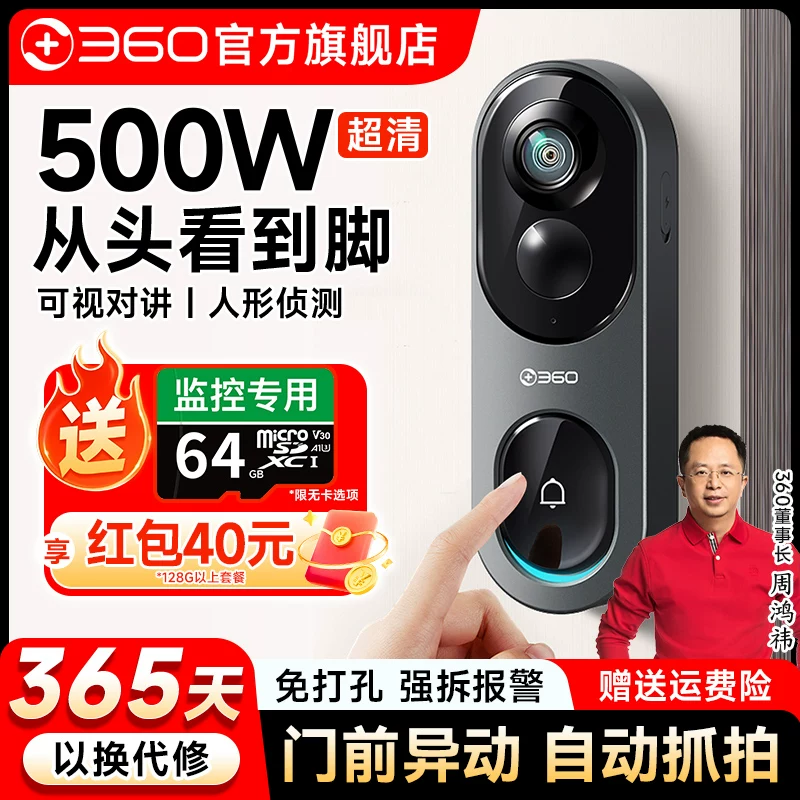 360 умный монитор, электронный мобильный телефон, беспроводная видеокамера CCTV, анти-угон, кошачий глаз