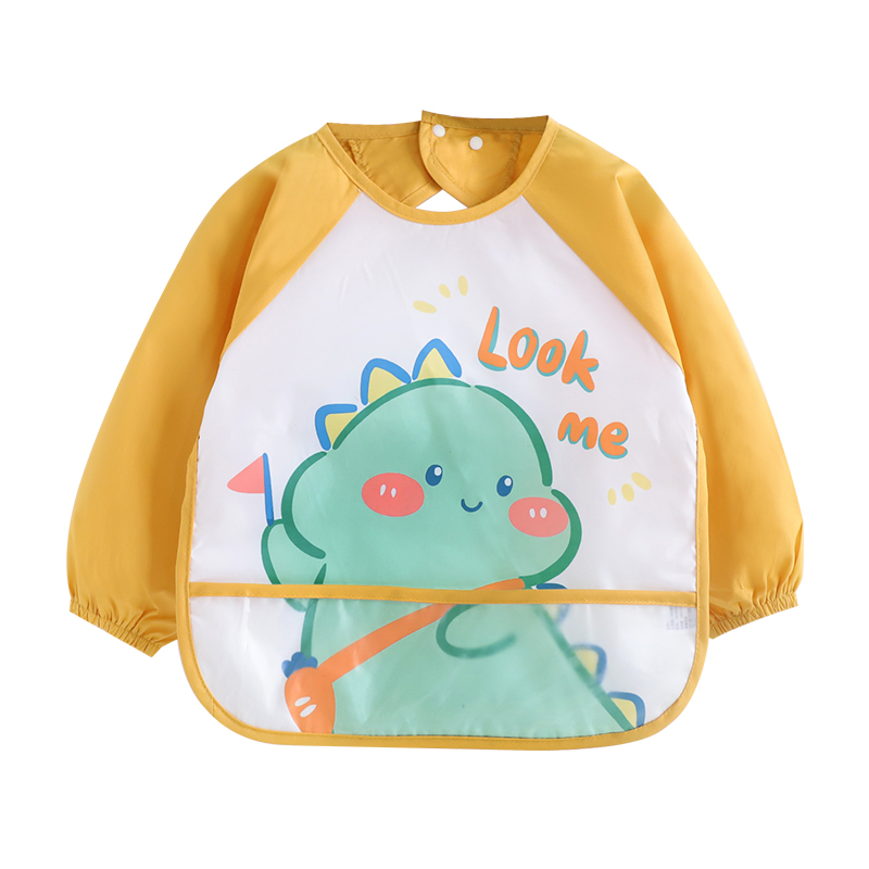 Summer sleeveless long-sleeved anti-dirty kindergarten waterproof smock baby eating protective clothing infant food supplement bib