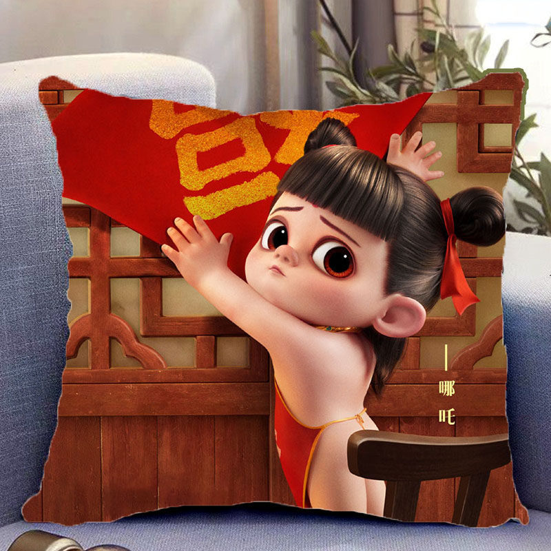 哪吒2之魔童闹海周边抱枕定制动漫玩偶娃娃手办立牌海报靠垫礼物