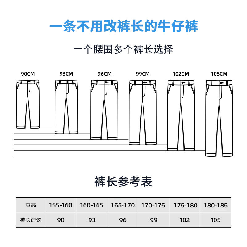 【定制裤长】xofo宽松直筒阔腿牛仔秋季新款裤子男士高端百搭