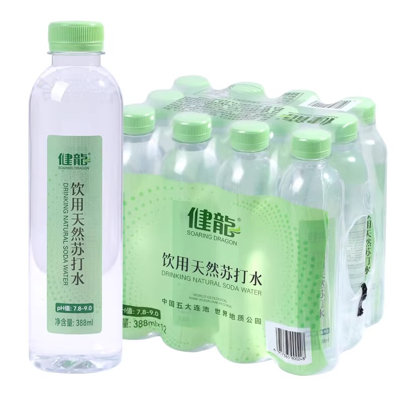 健龙五大连池天然苏打水无气火山冷泉饮用水瓶装整箱388ml*12瓶-图3