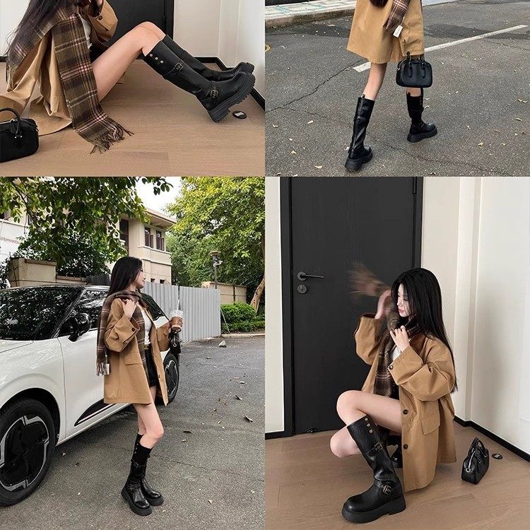 两中腿围女靴不过膝长靴胖MM加肥加宽厚底长筒靴女冬季新款骑士靴,淘宝优惠券,粉丝福利购,淘宝优惠卷