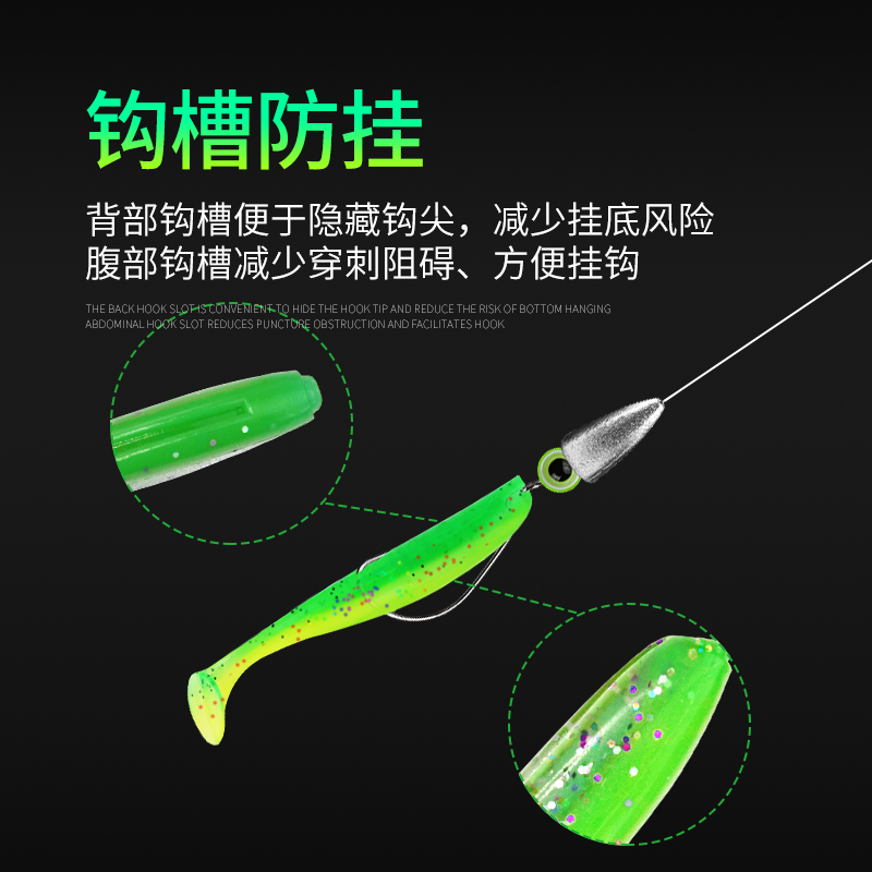 路亚假饵t尾软饵夜光远投鲈鳜鱼荧光软虫曲柄铅头钩仿生鱼饵拟饵,淘宝优惠券,粉丝福利购,淘宝优惠卷