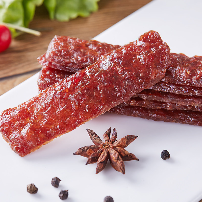 皇上皇多口味80g3包休闲黑椒猪肉脯 皇上皇广州猪肉类