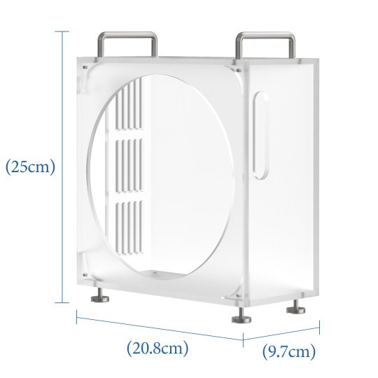 Geekria极客悦耳适用于Apple Mac Studio磨砂亚克力立式散热机箱