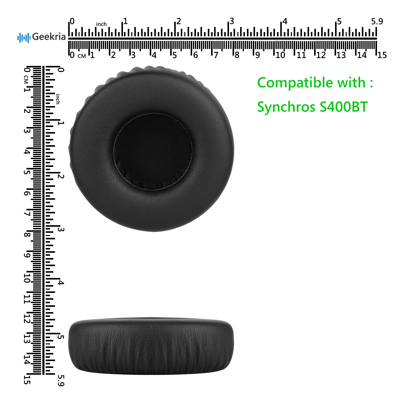 Geekria耳机海绵套适用JBL Synchros S400BT头戴式可替换耳机棉耳机套 - 图3