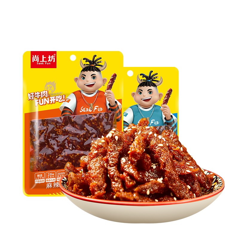 【主播推荐】尚上坊烤牛肉干麻辣牛肉 尚上坊牛肉类