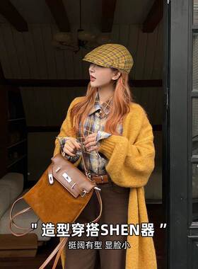 日系复古前进帽百搭显脸小