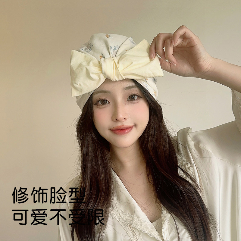 月子帽纯棉夏季薄款产后防风帽10月份大头围吸汗产妇帽护额头发带,淘宝优惠券,粉丝福利购,淘宝优惠卷