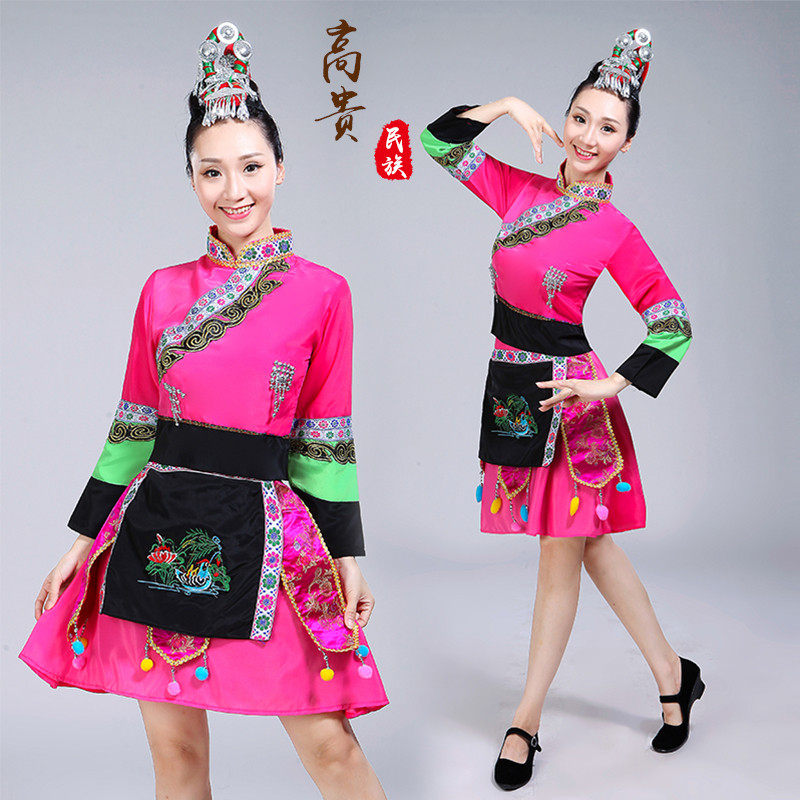 2020新款少数民族女畲族成人演出服 jzsirdfs娇诗若民族服装/舞台装