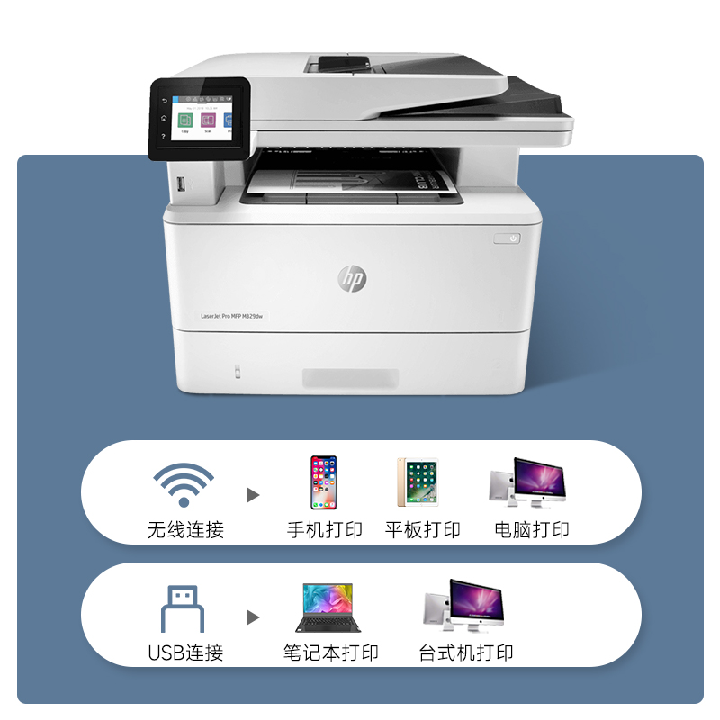 hp惠普m329dw自动双面复印黑白激光 hp惠普振茵黑白激光多功能一体机