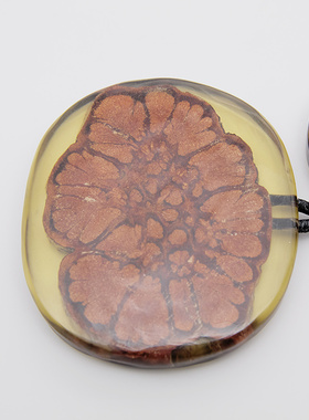 ZHUCHONGYUN2025冬新款龙须藤木吊坠项链