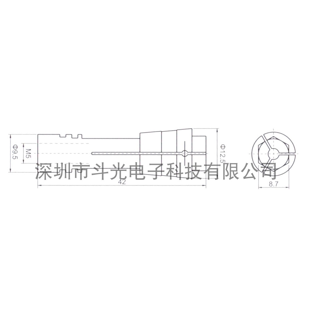 。厂家生产高精度PCB钻锣成型机配件耗材FR60夹头夹筒夹咀 - 图3