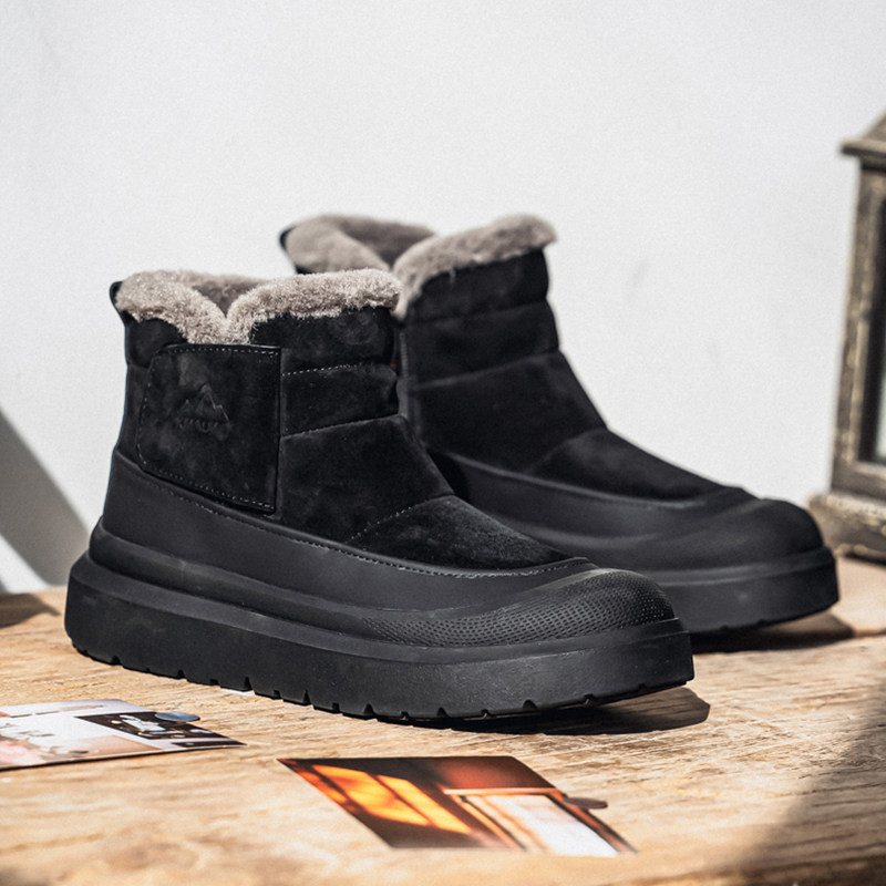 冬季新款大码雪地靴46加绒男士马丁靴47高帮短靴子48东北宽头棉鞋,淘宝优惠券,粉丝福利购,淘宝优惠卷