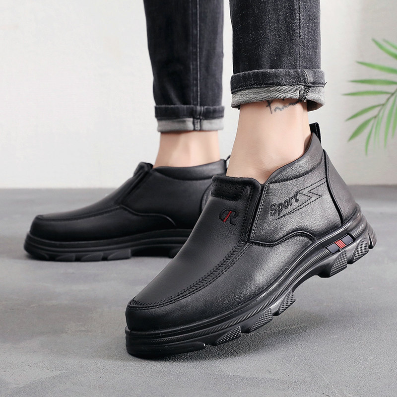 冬季新款老北京布鞋男棉鞋加绒加厚保暖爸爸鞋软底防滑老人爷爷鞋,淘宝优惠券,粉丝福利购,淘宝优惠卷