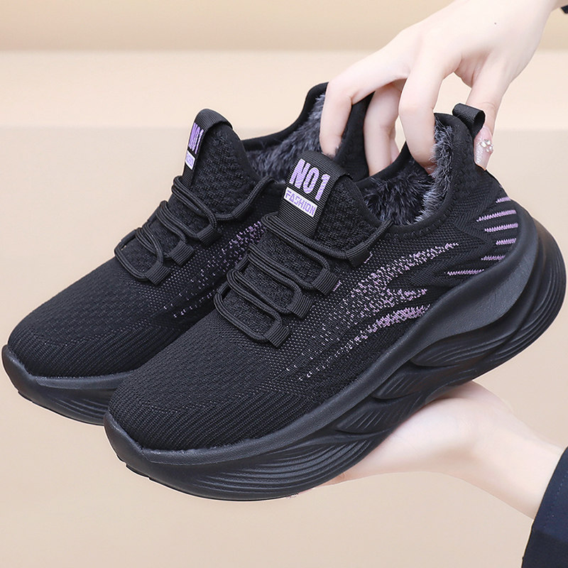 冬季老北京布鞋女棉鞋加绒保暖妈妈鞋中老年软底防滑运动休闲棉靴,淘宝优惠券,粉丝福利购,淘宝优惠卷