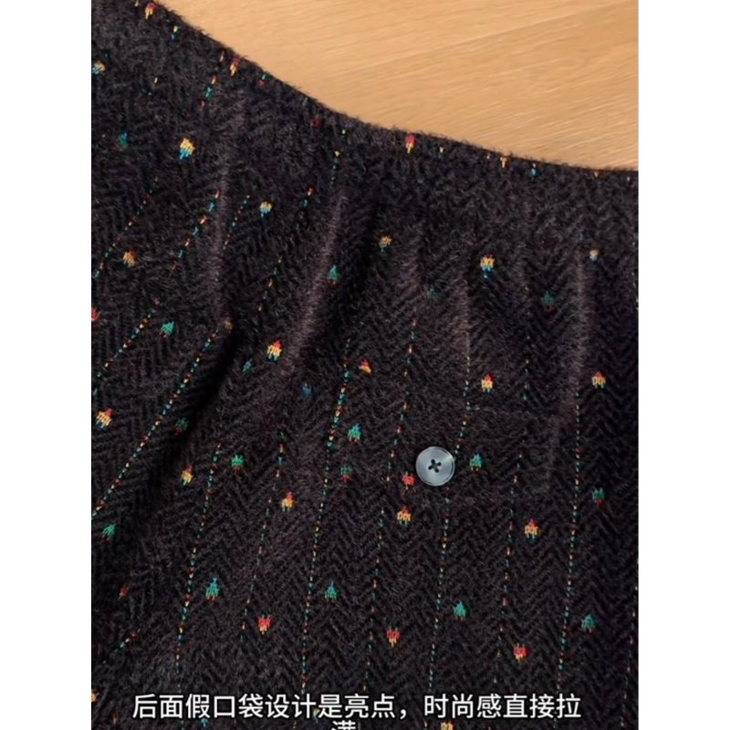 奥特莱斯~折扣大牌彩纱重工羊绒卫裤女绒感保暖垂感微弯刀阔腿裤,淘宝优惠券,粉丝福利购,淘宝优惠卷