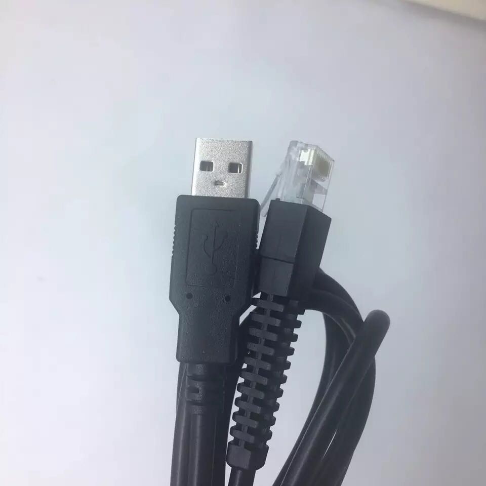 DELi得力14880 14953W 14882 14883 14884扫描枪条码器数据线USB-图1