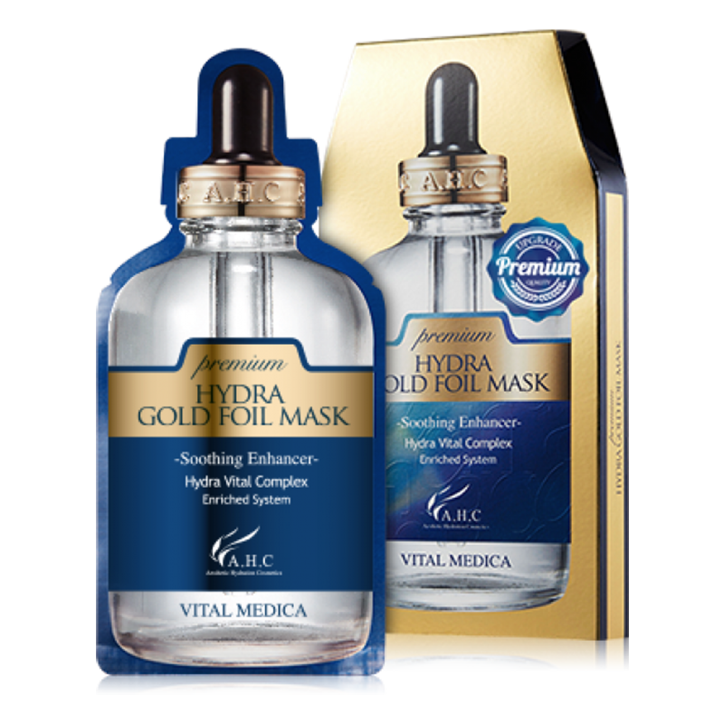 ahc /爱和纯黄金b5玻尿酸补水锡纸 Sasa莎莎海外贴片面膜