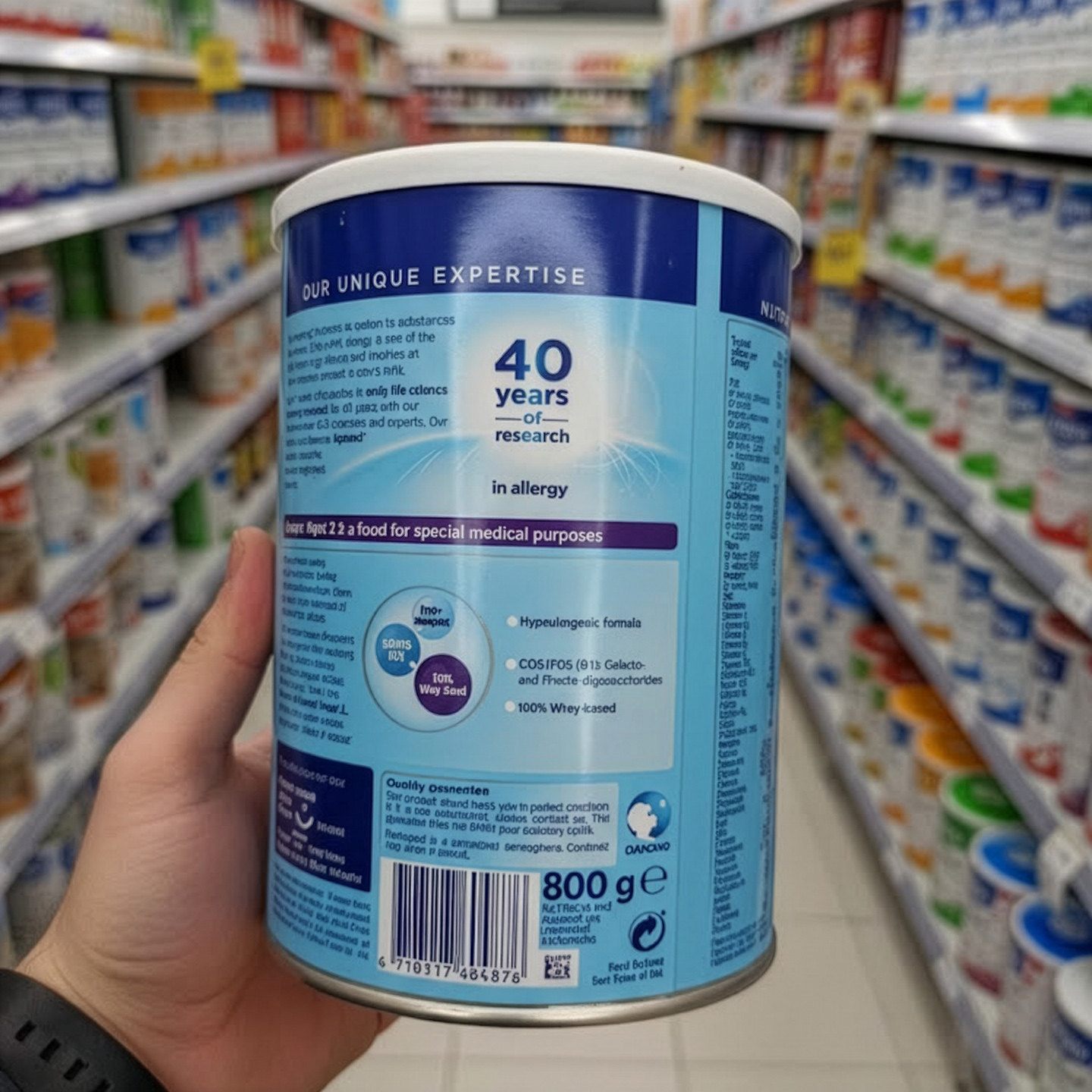 英国版Aptamil爱他美深度水解奶粉2段防蛋白过敏配方低乳糖800g,淘宝优惠券,粉丝福利购,淘宝优惠卷