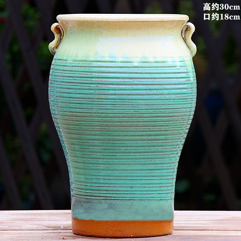 大号多肉花盆陶瓷三角梅专用家用阳台九尾狐绿植透气切口陶土高盆,淘宝优惠券,粉丝福利购,淘宝优惠卷