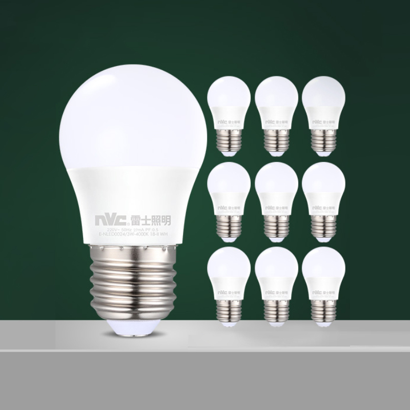 雷士照明led灯泡节能灯超亮家用螺旋口e14小螺口e27螺纹口球泡灯