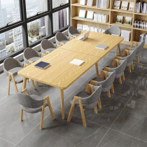 Conference Table Long Table Reception Negotiation Table And Chairs Portfolio Brief Modern Day Guest Library Reading Room Script Kill Table