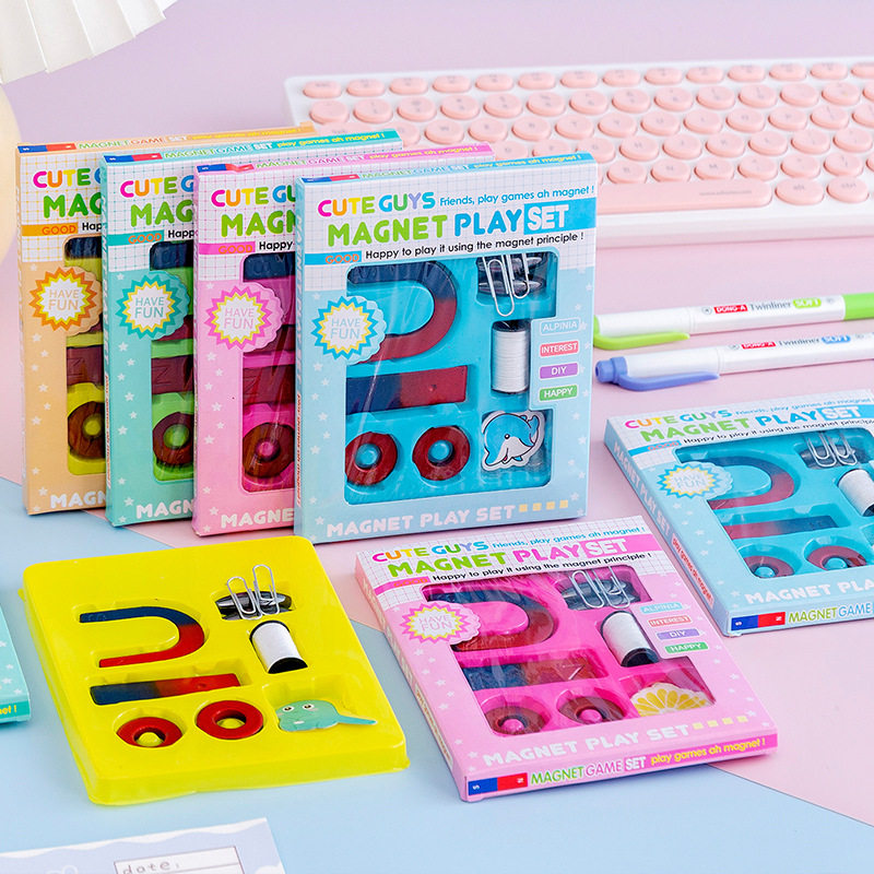 创意磁铁套装小学生教学用具幼儿园吸铁石益智玩具奖励毕业小礼品