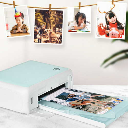 汉印照片打印机 CP4000L家用小型手机照片相片洗照片彩色便携式迷你机口袋冲印无线摆摊 - 图1