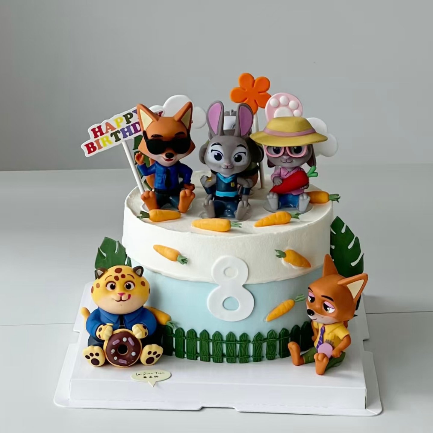 动物城卡通生日蛋糕装饰摆件兔子警官小狐狸儿童生日甜品烘焙配件,淘宝优惠券,粉丝福利购,淘宝优惠卷