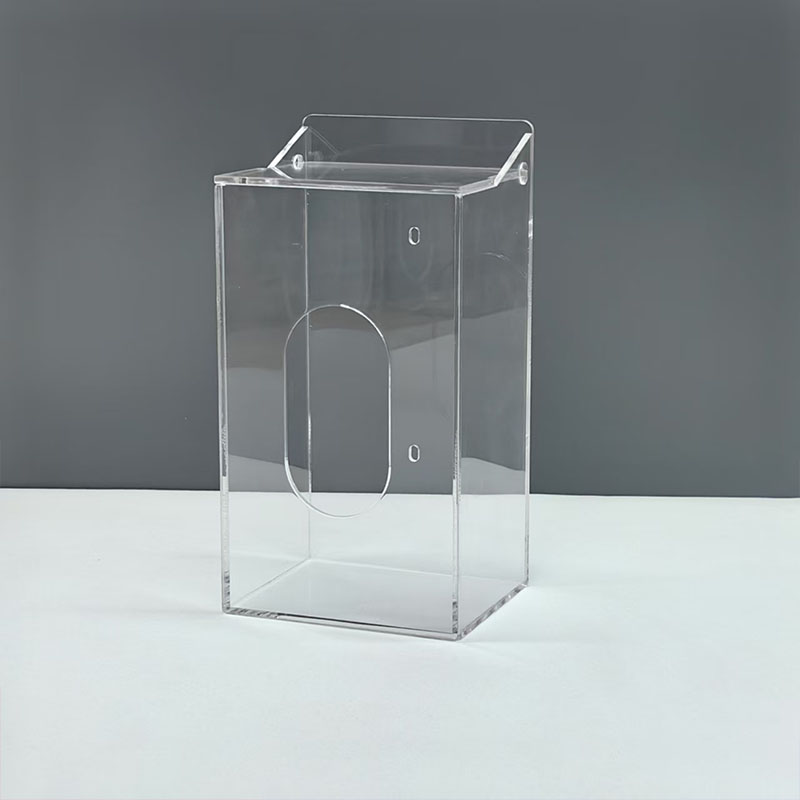 亚克力透明口罩盒子定制家用挂墙式帽子鞋套一次性乳胶手套收纳盒 - 图3
