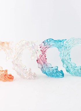 创意艺术b摆件刺身摆盘装饰海鲜姿造背景盘装饰盘鹿摆件金片小摆