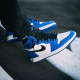 ຊື້ Jordan 1 Retro Game Royal lightning ເກີບບ້ວງຜູ້ຊາຍ AJ1 ສີຂາວແລະສີຟ້າ 555088-403