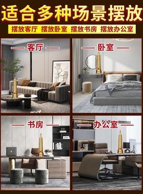 黄铜文昌塔家用装饰品铜制13层的十三九层带朱砂书房工艺品摆件搭