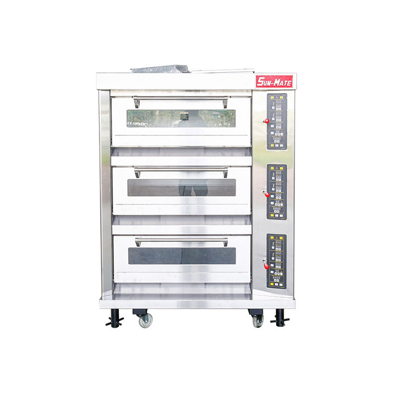 SunMate三麦商用三层六盘九盘十二盘烤面包蛋糕可加装蒸汽 电烤箱,淘宝优惠券,粉丝福利购,淘宝优惠卷