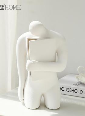 北欧现代简约艺术抽象人物摆件高级感客厅电视柜样板房间软装饰品