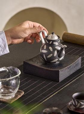 邸高家居新中式别墅客厅摆件私宅客厅茶几软装样板间陈列套装饰品