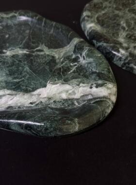 大理石托盘卫生间洗手台收纳盘酒店民宿洗漱台摆件新中式轻奢托盘