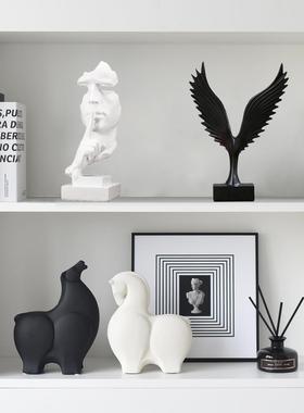 北欧现代简约创意家居办公室摆件客厅电视柜书柜酒柜软装饰品摆设