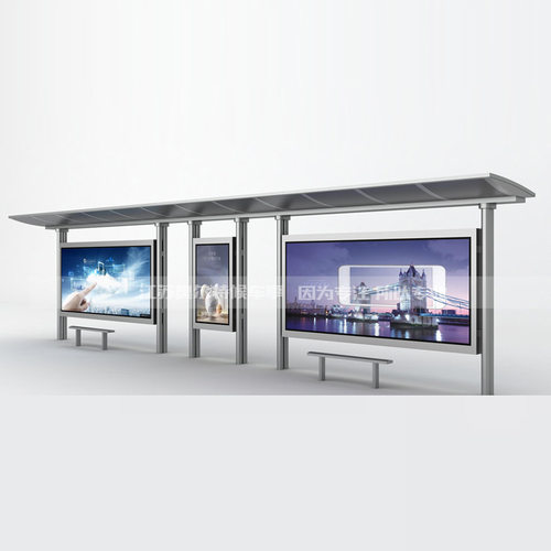 城市乡镇户外智能不锈钢镀锌语音报站系统周边快速查询公交站亭厂 - 图2